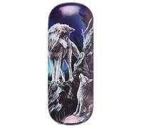 Lisa Parker' Étui à lunettes multicolore chic - 4 cm x 16 cm (1 pièce) - Étui en plastique durable au design élégant - Protection portable pour lunettes - Idéal pour les voyages