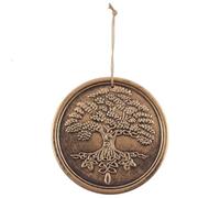 Lisa Parker Plaque décorative Arbre de Vie en Terre Cuite Bronze 20 x 20 x 1 cm