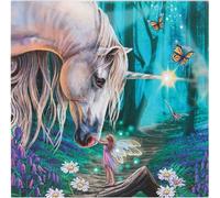 Lisa Parker - Plaque encadrée, murmure d'elfe, toile SD4409 (taille unique) (Bleu/Violet/Blanc)