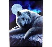 Lisa Parker - Toile peinte ' Guardian of the North' (S) (Bleu) - UTSD184 Bleu G