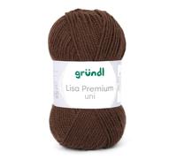 Lisa premium uni - Marron - 23 - 50g - 133m - 100% acrylique