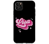 Lisa Prénom Fille Style Vintage Années 70 Personnalisé Rétro Coque pour iPhone 11 Pro Max