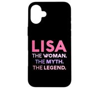 Lisa The Woman The Myth Legend Name Personnalisé Femme Coque pour iPhone 16 Plus