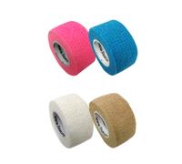 LisaCare Lot de 4 rouleaux de pansements pour bout des doigts - 2,5 cm - Mélange de couleurs 5
