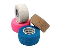 LisaCare Pansements pour doigts - Lot de 4 rouleaux - Pansement élastique, imperméable, résistant à la poussière, à la graisse et à la saleté - Mélange de couleurs 5 - 2,5 cm x 4,5 m
