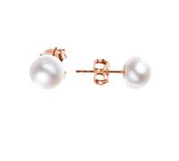 Lisandra Scott Boucles d'oreilles à tiges en argent sterling 925 avec perles de culture d'eau douce blanches | Boucles d'oreilles perlées pour femmes avec attache | Boucles d'oreilles avec perles en