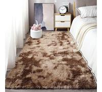 LISANSAN Grand Tapis Salon 150 x 270 cm Poil Long Doux Tapis Rectangulaire Doux Au Toucher Ne Perd Pas Ses Poils pour Salon Chambre Canapé Natte, Marron