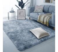 LISANSAN Tapis de Sol 230 x 390 cm Pelucheux Moquette Chambre Descente Moelleux et Moderne pour Chambre à Coucher, Salon, Crèche, Gris Clair
