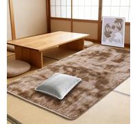 LISANSAN Tapis Salon 230 x 400 cm Intérieur Moelleux Épais Moderne Longs Tapismoquette Chambre Moderne Design pour Chambre à Coucher, Couloir et Salon, Marron