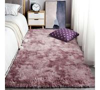 LISANSAN Tapis Salon Shaggy 300 x 400 cm Lavable en Machine Moquette Chambre Lavable pour Décoration de Salon, Chambre à Coucher, d'enfant, Rose Pourpre