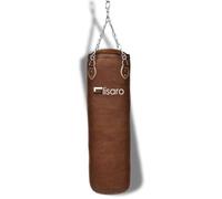 Lisaro Sac de frappe professionnel - 120 cm - Convient pour tous les sports - Environ 35-38 kg - Rempli / non rempli - Chaîne en acier à quatre points - Matériau : cuir synthétique (vinyle) - Couleur