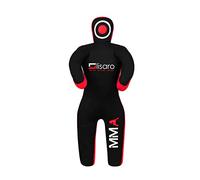 Lisaro Tétine factice Judo Taille 130/145/160/170 cm | Canvac | Noir/rouge | Non remplie | à suspendre | Dummy Grappling Dummy (170 cm)