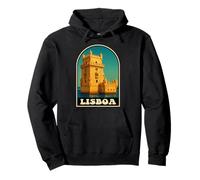 Lisboa Vintage Lisbonne Portugal Voyage Belém Tour Sweat à Capuche