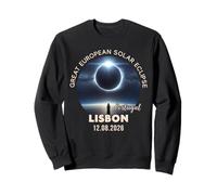 Lisbon, Portugal Great European Solar Eclipse 2026 Sweatshirt