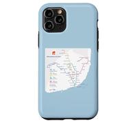 Lisbon Portugal Subway Train Railway - Souvenir Route Map Coque pour iPhone 11 Pro