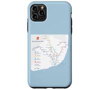 Lisbon Portugal Subway Train Railway - Souvenir Route Map Coque pour iPhone 11 Pro Max