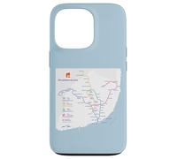 Lisbon Portugal Subway Train Railway - Souvenir Route Map Coque pour iPhone 13 Pro
