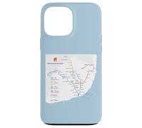 Lisbon Portugal Subway Train Railway - Souvenir Route Map Coque pour iPhone 13 Pro Max