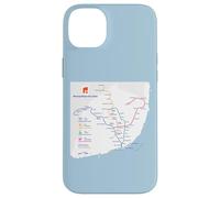 Lisbon Portugal Subway Train Railway - Souvenir Route Map Coque pour iPhone 14 Plus