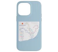 Lisbon Portugal Subway Train Railway - Souvenir Route Map Coque pour iPhone 14 Pro Max