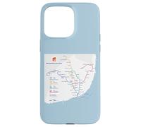 Lisbon Portugal Subway Train Railway - Souvenir Route Map Coque pour iPhone 15 Pro Max