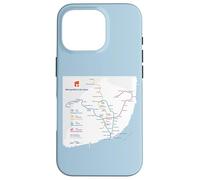 Lisbon Portugal Subway Train Railway - Souvenir Route Map Coque pour iPhone 16 Pro