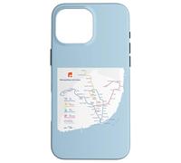 Lisbon Portugal Subway Train Railway - Souvenir Route Map Coque pour iPhone 16 Pro Max