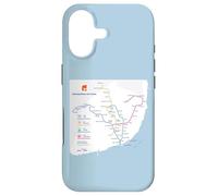 Lisbon Portugal Subway Train Railway - Souvenir Route Map Coque pour iPhone 17