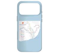 Lisbon Portugal Subway Train Railway - Souvenir Route Map Coque pour iPhone 17 Pro Max