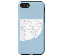 Lisbon Portugal Subway Train Railway - Souvenir Route Map Coque pour iPhone SE (2020) / 7/8