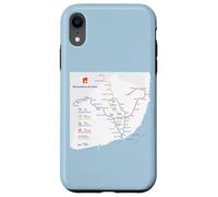 Lisbon Portugal Subway Train Railway - Souvenir Route Map Coque pour iPhone XR