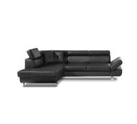 Lisbona - Canapé d'angle convertible - en PU - avec têtières réglables - Gauche