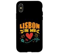 Lisbonne in My Heart - Souvenir de Voyageur du Portugal Coque pour iPhone X/XS