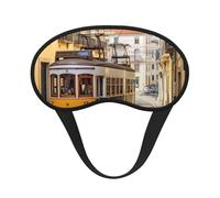 Lisbonne Masque de sommeil pour dormir sur le côté, masque de nuit bloquant la lumière pour les yeux pour femmes et hommes, couverture des yeux douce et confortable pour les voyages, la sieste