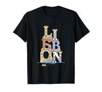 Lisbonne Portugal City Steps - Souvenir Portugais Vintage T-Shirt