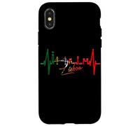 Lisbonne Skyline Battement de Cœur Lisboa I Love Portugais Coque pour iPhone X/XS