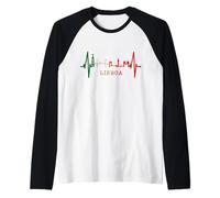 Lisbonne Skyline Battement de Cœur Lisboa I Love Portugais Manche Raglan