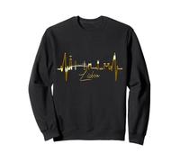 Lisbonne Skyline Battement de Cœur Lisboa I Love Portugais Sweatshirt