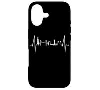 Lisbonne Skyline Heartbeat Heart Lisboa Fan I Love Portugais Coque pour iPhone 17