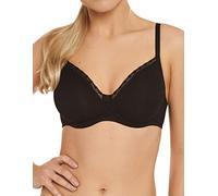 Lisca INES 20283 Soutien-gorge rembourré à armatures en coton pour femme, Noir , 95D