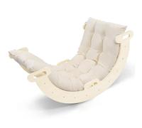 Lischwert Kit d'escalade, Arche d'escalade en Bois avec Coussin, 2 en 1 et Cadre d'escalade d'intérieur pour Enfants à partir de 3 Ans, kit d'arche de Jeu multifonctionnelle pour l'équilibre et la