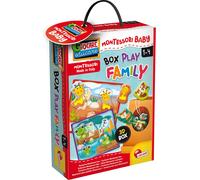 Lisciani 92727 - Montessori Baby - Box Play Family Jeu éducatif pour bambins Méthode du toucher Motricité