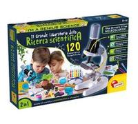 Lisciani Jeux- I'm a Genius Le Grand Laboratoire de la Recherche Scientifique, Outils pour Microscope, Réactifs Chimiques, Bouteilles en Plastique, Multicolore, 97579