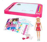 Lisciani - BARBIE Atelier de Mode - Création de Tenues Stylées - Table Lumineuse - Jeu Créatif pour Enfants dès 4 Ans avec 1 Poupée Barbie - Activité Manuelle Créateur Mode