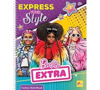 Lisciani - Barbie - Carnet de Croquis Exprime ton Style - Modèles Barbie à Habiller - Jeu Créatif - Marqueurs de Couleur - Pour Filles à Partir de 5 ans