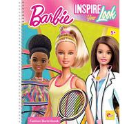 Lisciani - Barbie Inspire Ton Look - Carnet de Croquis Mode - Dès 5 Ans | Jeu Créatif de Stylisme - Modèles à Habiller et Marqueurs de Couleur - Sens Artistique et Curiosité - Sans Aucune Tablette