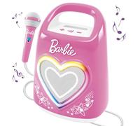 Lisciani - Barbie PARTYMAKER Haut-Parleur High Tech & Microphone - Karaoké pour Enfants dès 4 Ans - Micro & Haut-Parleur Bluetooth - Connectivité Smartphone - Effets Lumineux - Musique et Fête