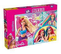 LISCIANI - BARBIE - Puzzle Barbie Feeling Magical - 48 pièces - Pour Enfants dès 4 Ans - 35x25 cm - Puzzle Brillant à Paillettes - Jeu Educatif - Développe Logique