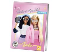 Lisciani - BARBIE - Skizzenbuch Make It Sparkle! - Holographisches Malbuch für Kinder ab 4 Jahren - Manuelle Aktivität ohne Bildschirm - Feinmotorik, Vorstellungskraft und Konzentration.