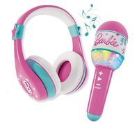 Lisciani - BARBIE Sound - Microphone Bluetooth avec Haut-Parleur - Rose - Kit Karaoké Enfant - Musique et Chant - Connectivité Smartphone - Effet Lumineux Multicolor - Pour Enfants dès 4 ans